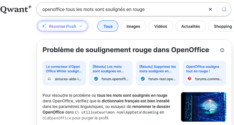 Illustration question via Qwant